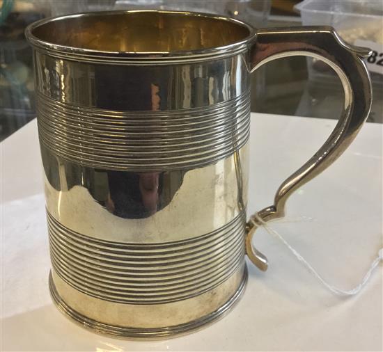 George III silver half-pint mug, London 1801